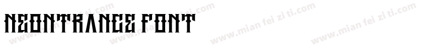 neontrance font字体转换